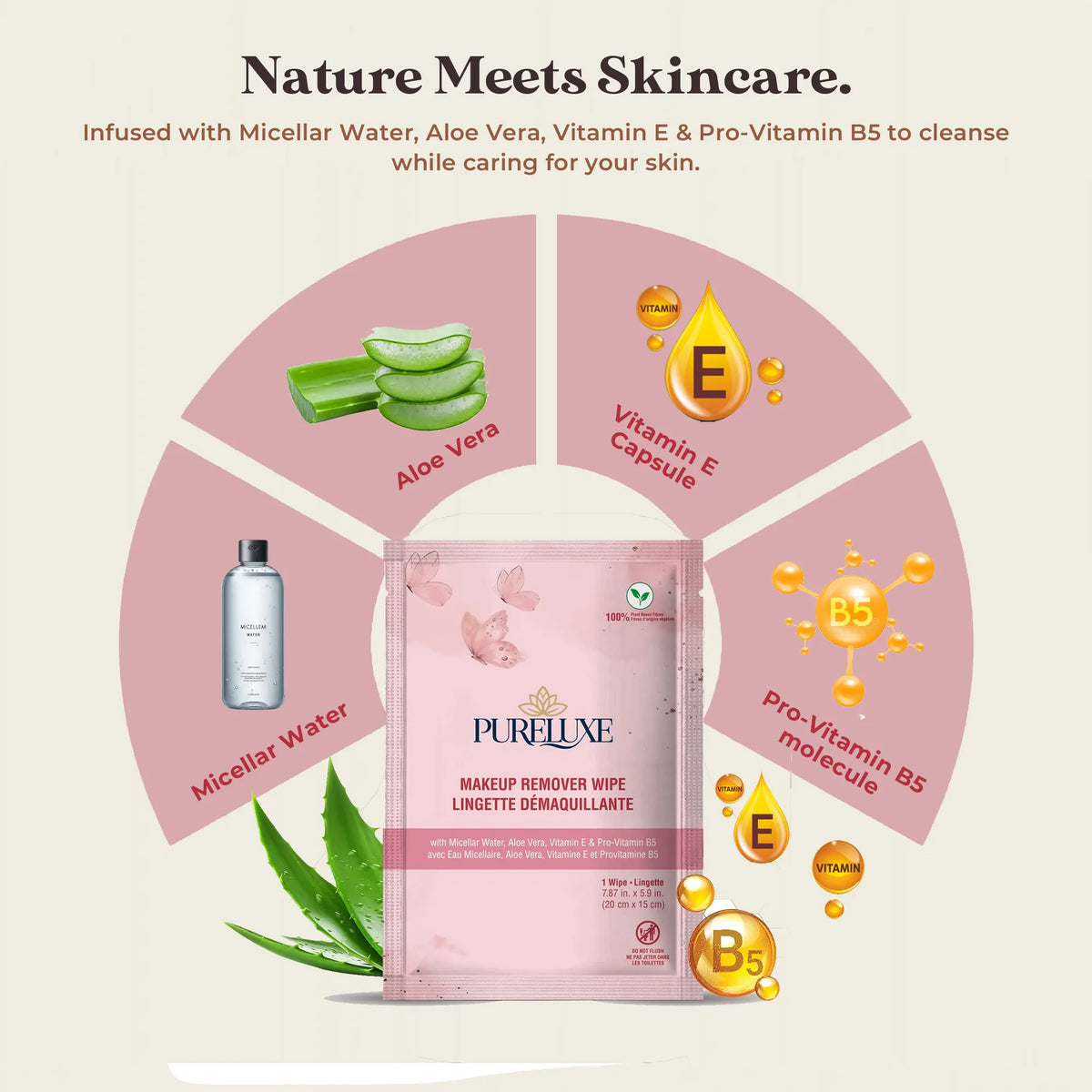 PureLuxe Makeup Remover Wipes