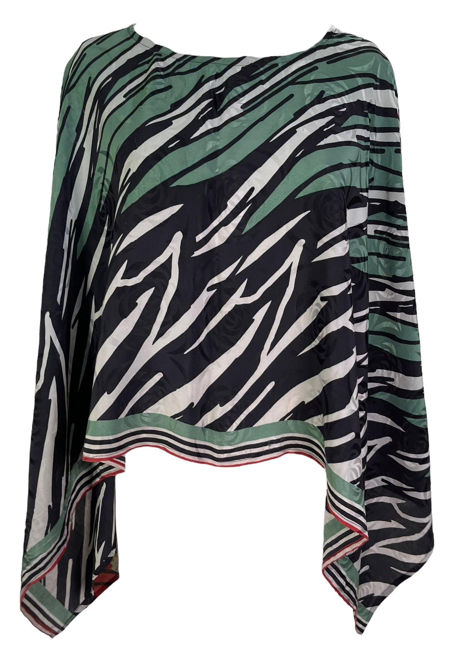 PRC6298 Avatar Poncho-Pèlerine en Soie Pure