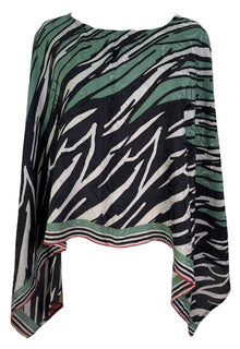 PRC6298 Avatar Poncho-Pèlerine en Soie Pure