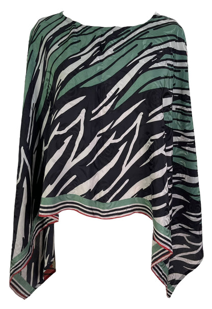 PRC6298 Avatar Poncho-Pèlerine en Soie Pure
