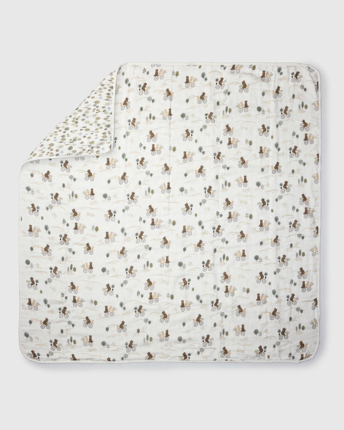 Muslin Quilt - Bears on Bikes