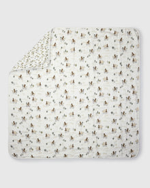 Baby Muslin Quilt in Tanboocel® Bamboo Viscose - Bears on Bikes