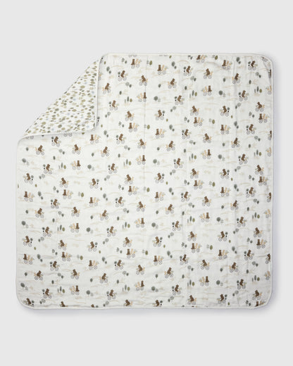 Muslin Quilt - Bears on Bikes