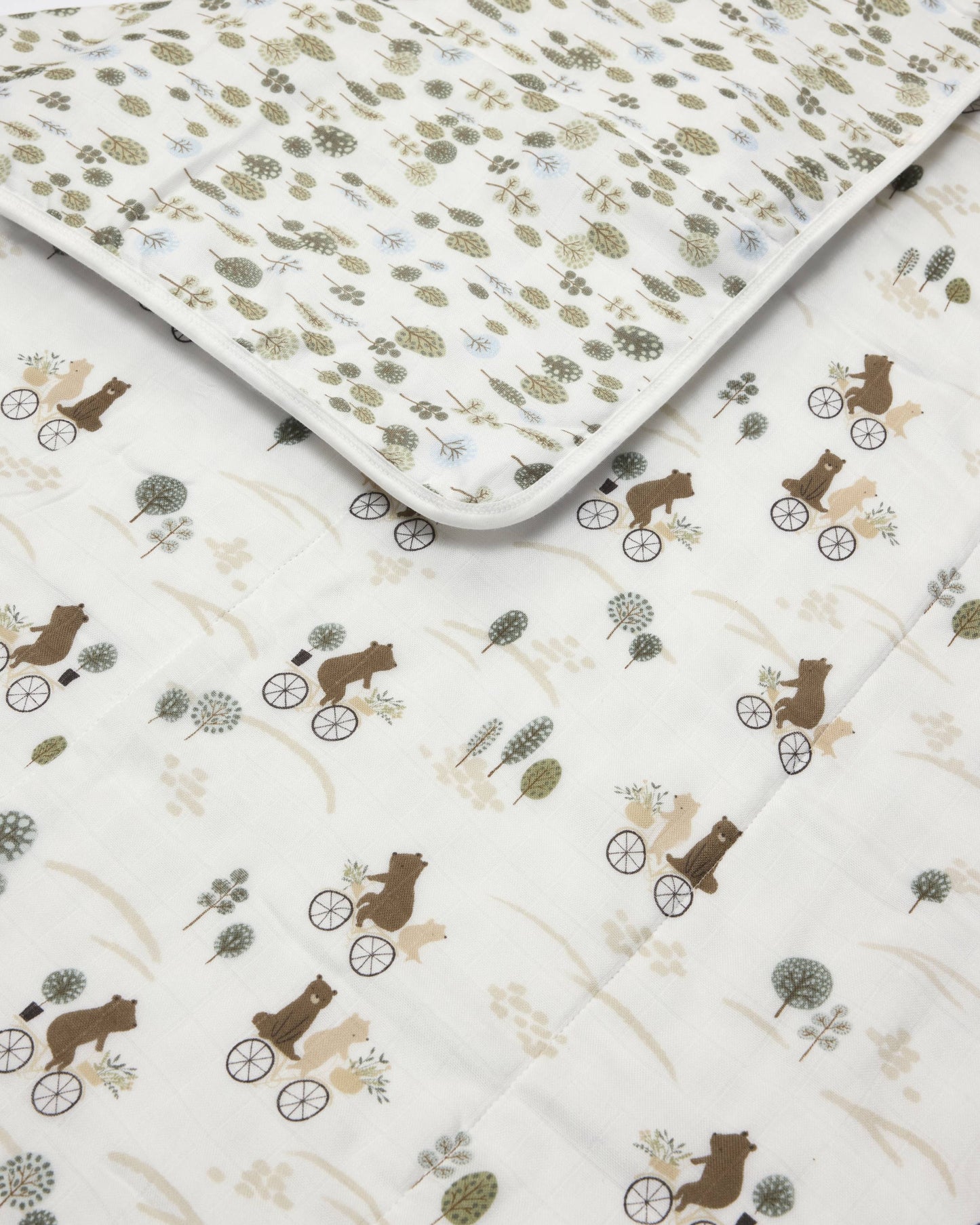 Muslin Quilt - Bears on Bikes