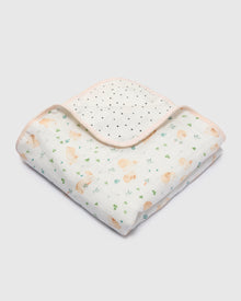 Baby Muslin Quilt in Tanboocel® Bamboo Viscose - Bunny Meadow