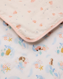 Baby Muslin Quilt in Tanboocel® Bamboo Viscose - Mermaids