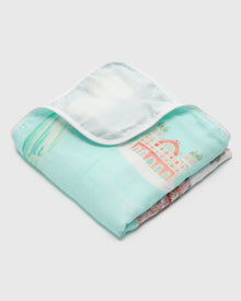 Baby Muslin Quilt in Tanboocel® Bamboo Viscose - New York City