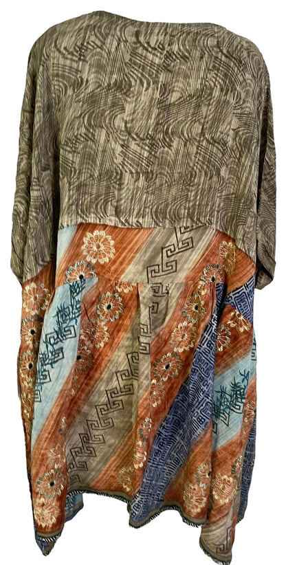 PRC5941 Avatar Pure Silk Boxy Babydoll Dress