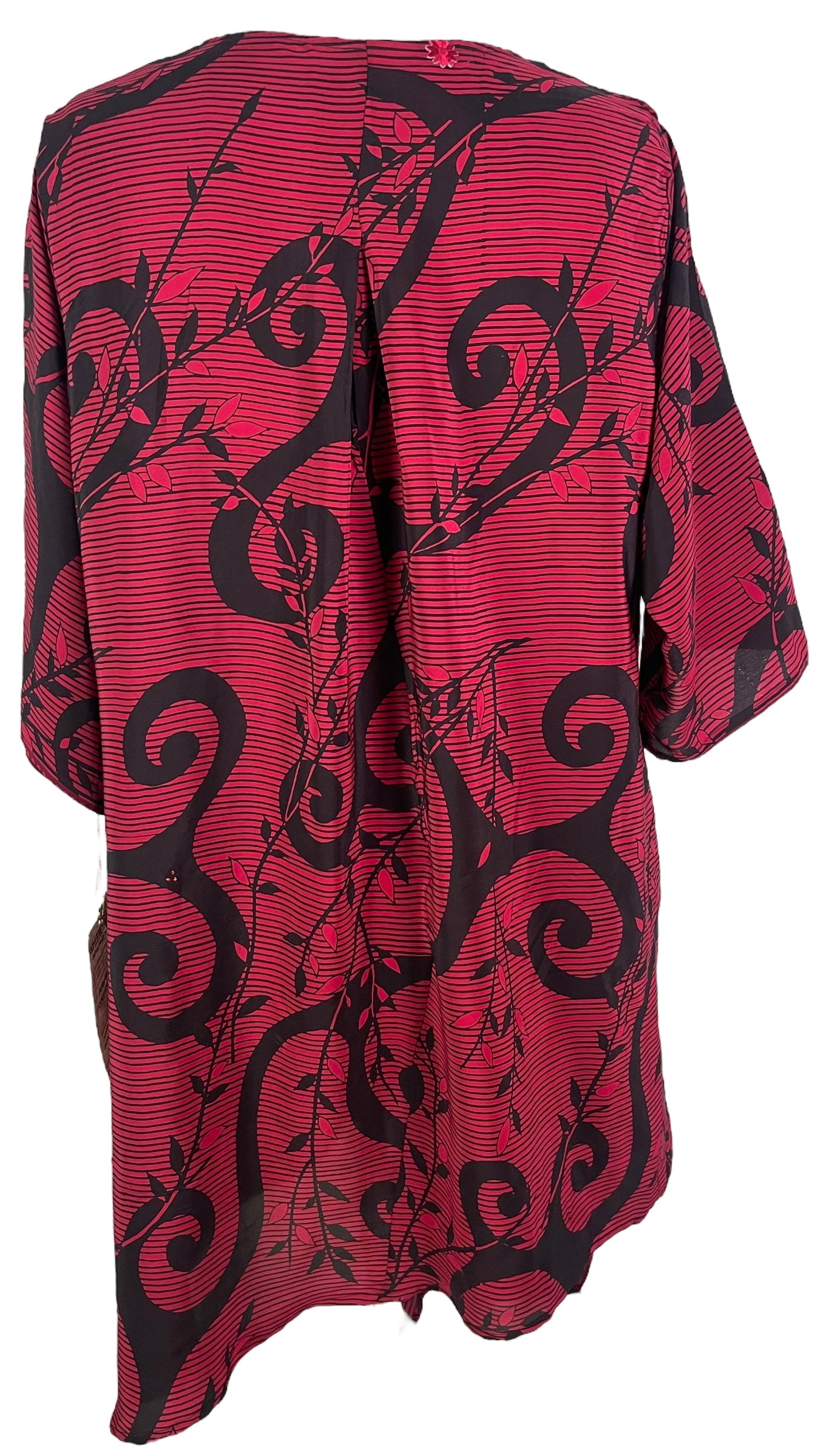 PRC6544 Tunique-robe Avatar Pure Soie à Poche Auto-tissu
