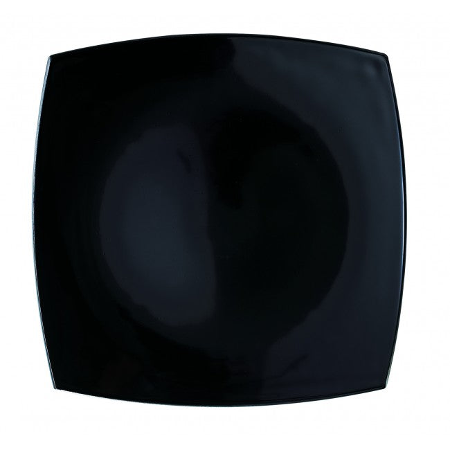 Assiette à dessert carrée noire Luminarc 19cm-Quadrato
