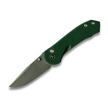 Quick Clip Folding Knife - 14C28N Steel, Military Green G10