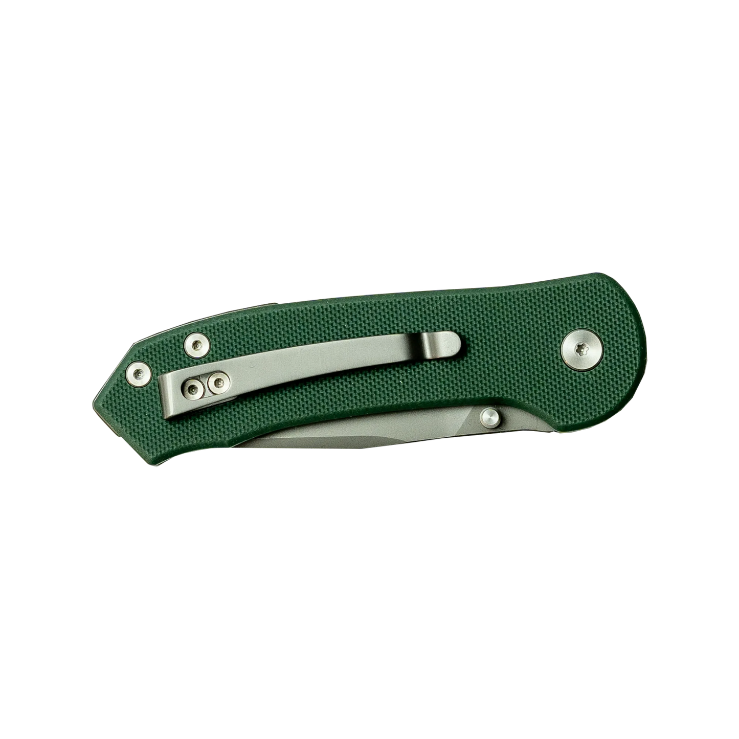 Couteau pliant Quick Clip - Acier 14C28N, G10 vert militaire