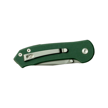 Couteau pliant Quick Clip - Acier 14C28N, G10 vert militaire