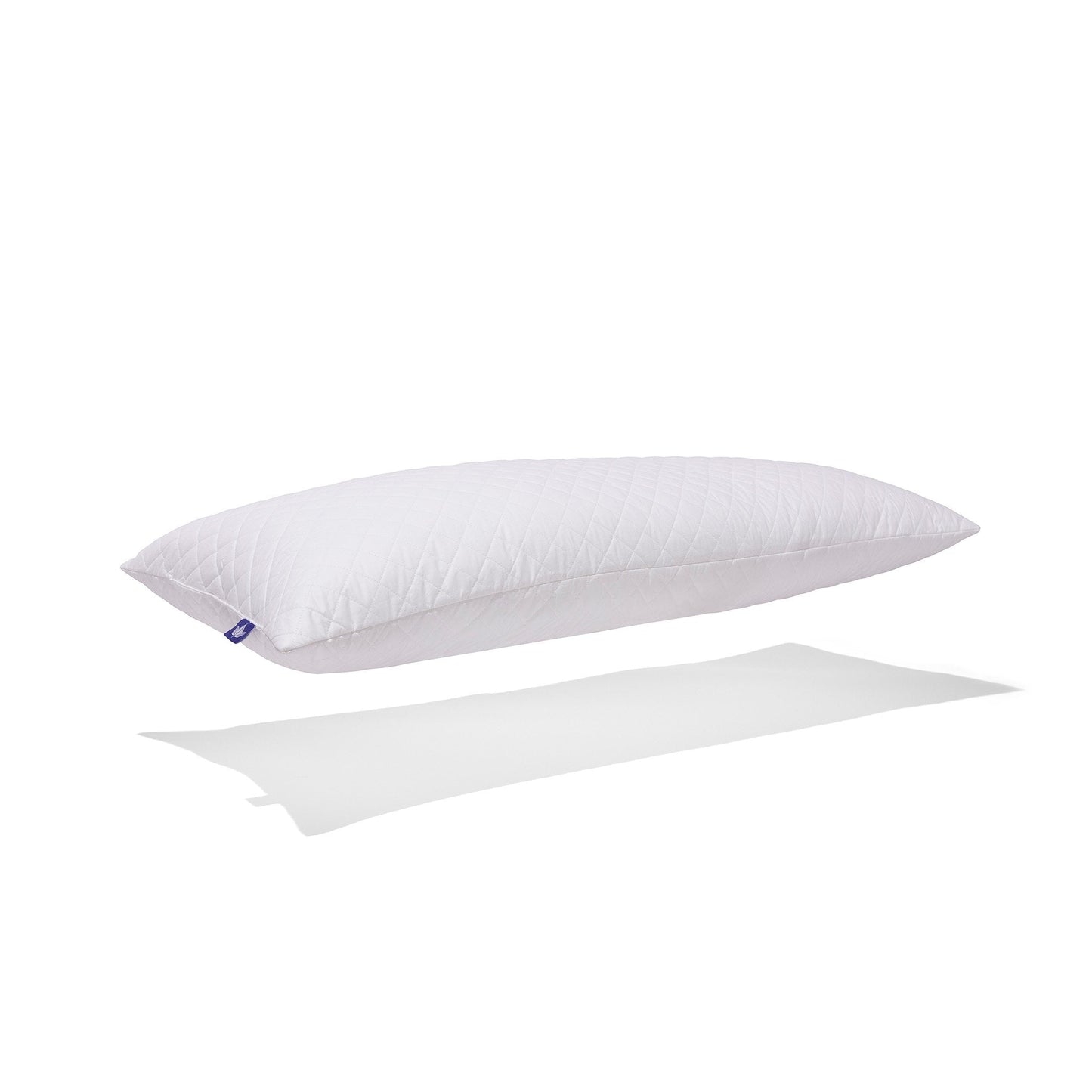 Oreiller de corps en plumes d'oie blanches matelassé