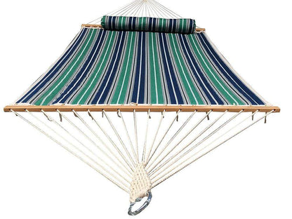 Hamac matelassé de luxe avec support en bambou