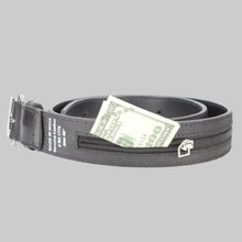 Ceinture de voyage pour homme en cuir pleine fleur avec poche intérieure zippée secrète
