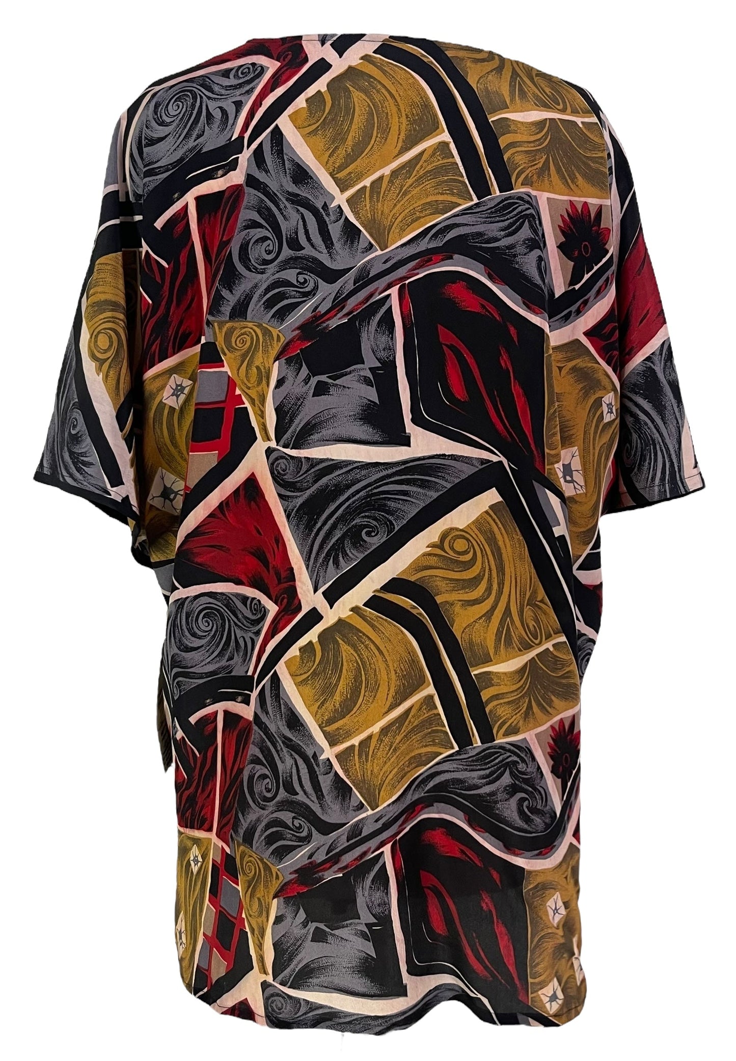 PRC6909 Avatar Pure Silk Kimono-Sleeved Jacket with Belt
