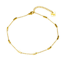 RITIKA LG: Tiny Square-Beads Dainty Gold Chain Anklet