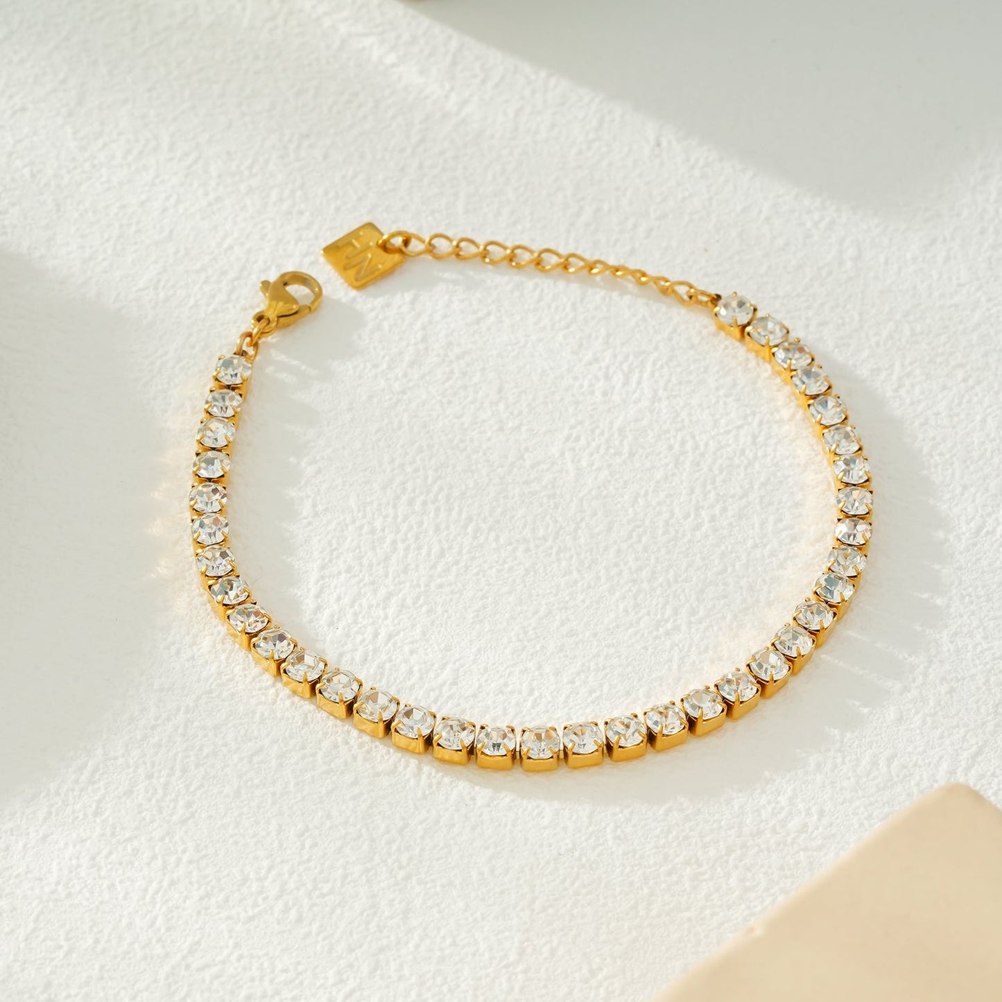RITMO Gold : Bracelet Tennis Classique – Élégance Intemporelle pour Chaque Occasion
