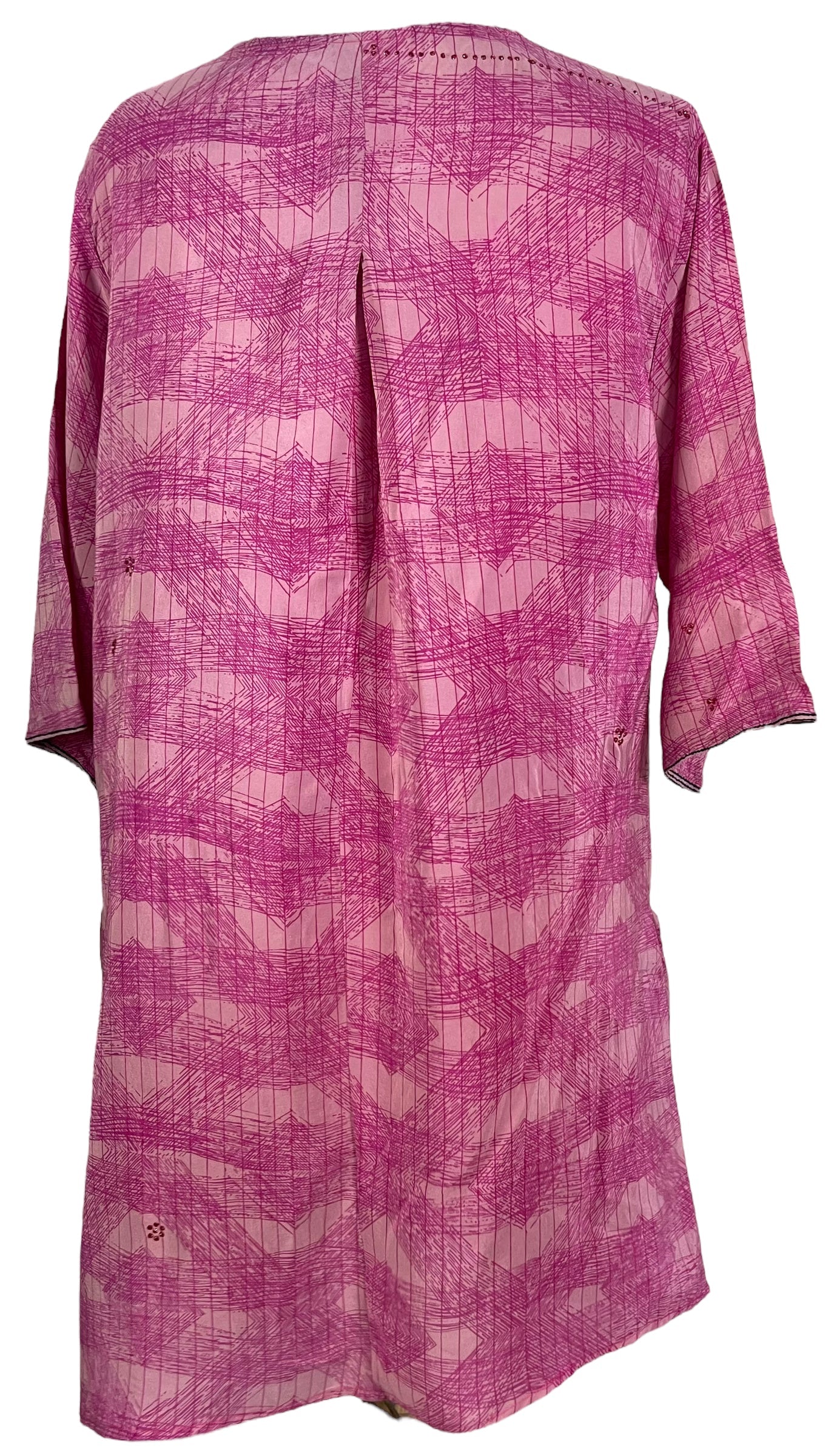 PRC6051 Robe Tunique en Soie Pure avec Poches Intégrées Avatar