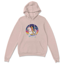 Sweat à capuche Femme Licorne Arc-en-ciel