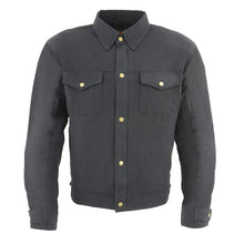 Chemise de motard blindée noire Milwaukee Leather pour hommes avec fibres renforcées