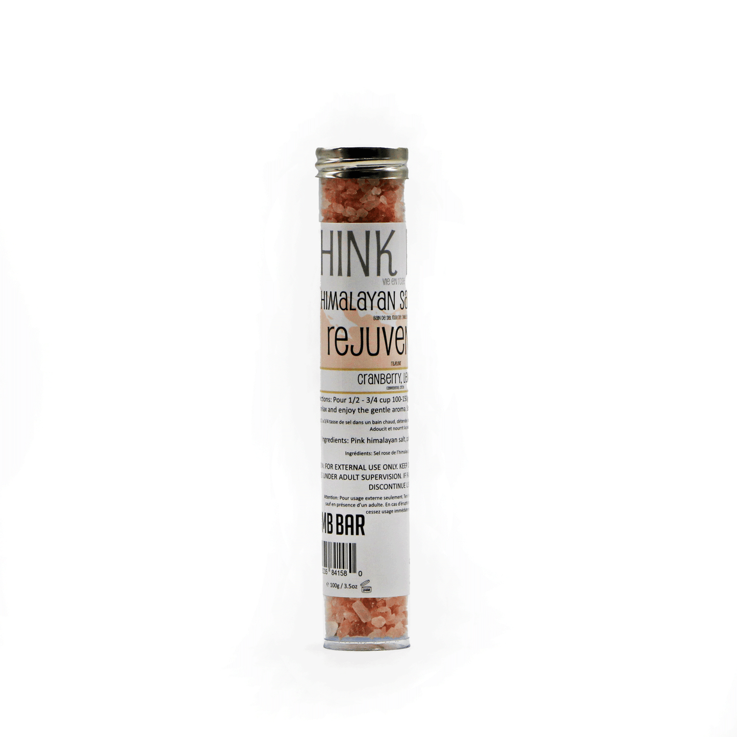 Détendez-vous avec le sel rose de l'Himalaya de Think Pink