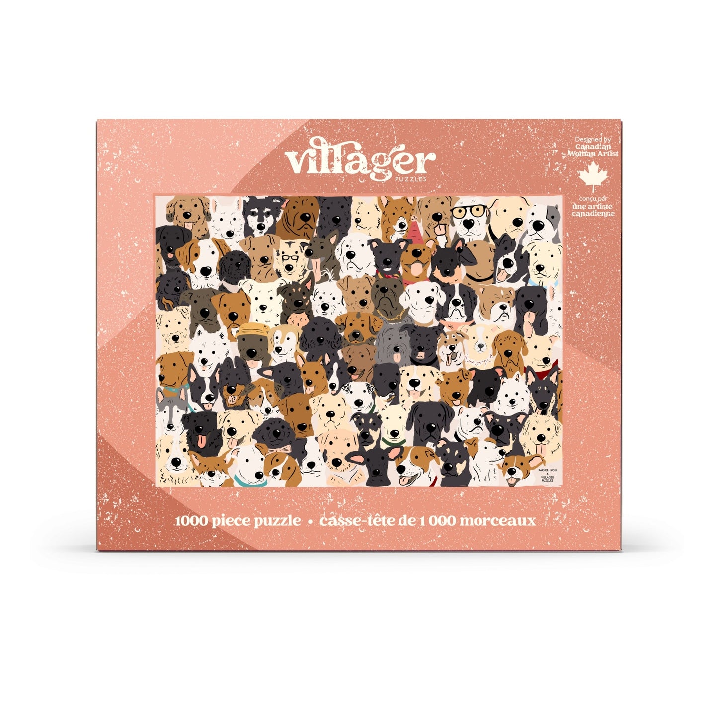 Chiens secouristes | Puzzle de 1000 pièces pour adultes | Conçu au Canada par Rachel Lyon