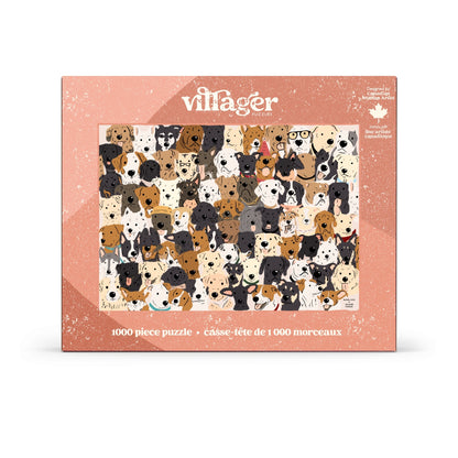 Chiens secouristes | Puzzle de 1000 pièces pour adultes | Conçu au Canada par Rachel Lyon