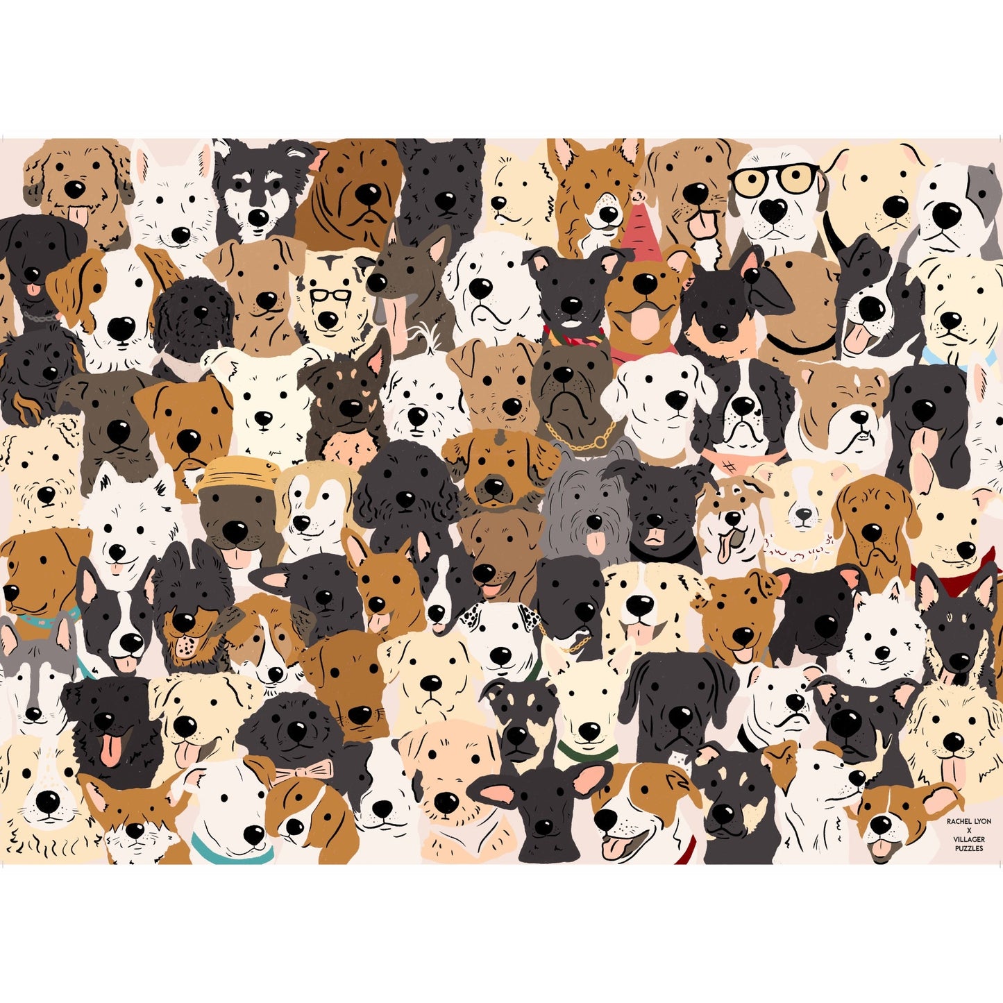 Chiens secouristes | Puzzle de 1000 pièces pour adultes | Conçu au Canada par Rachel Lyon