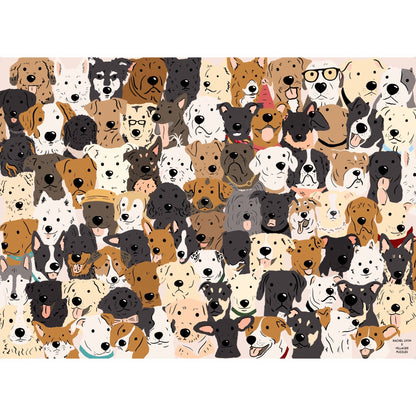 Chiens secouristes | Puzzle de 1000 pièces pour adultes | Conçu au Canada par Rachel Lyon