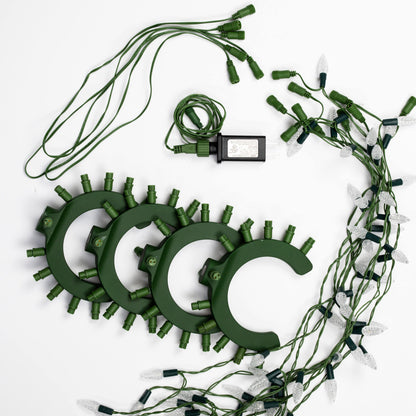 Ring Tree Kit: 240 LED White Lights