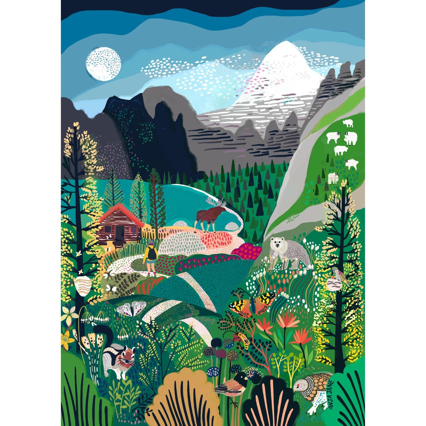 Explorateur des Rocheuses | Puzzle de 500 pièces pour adultes | Conçu au Canada par Anja Jane