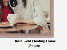 Cadre flottant or rose