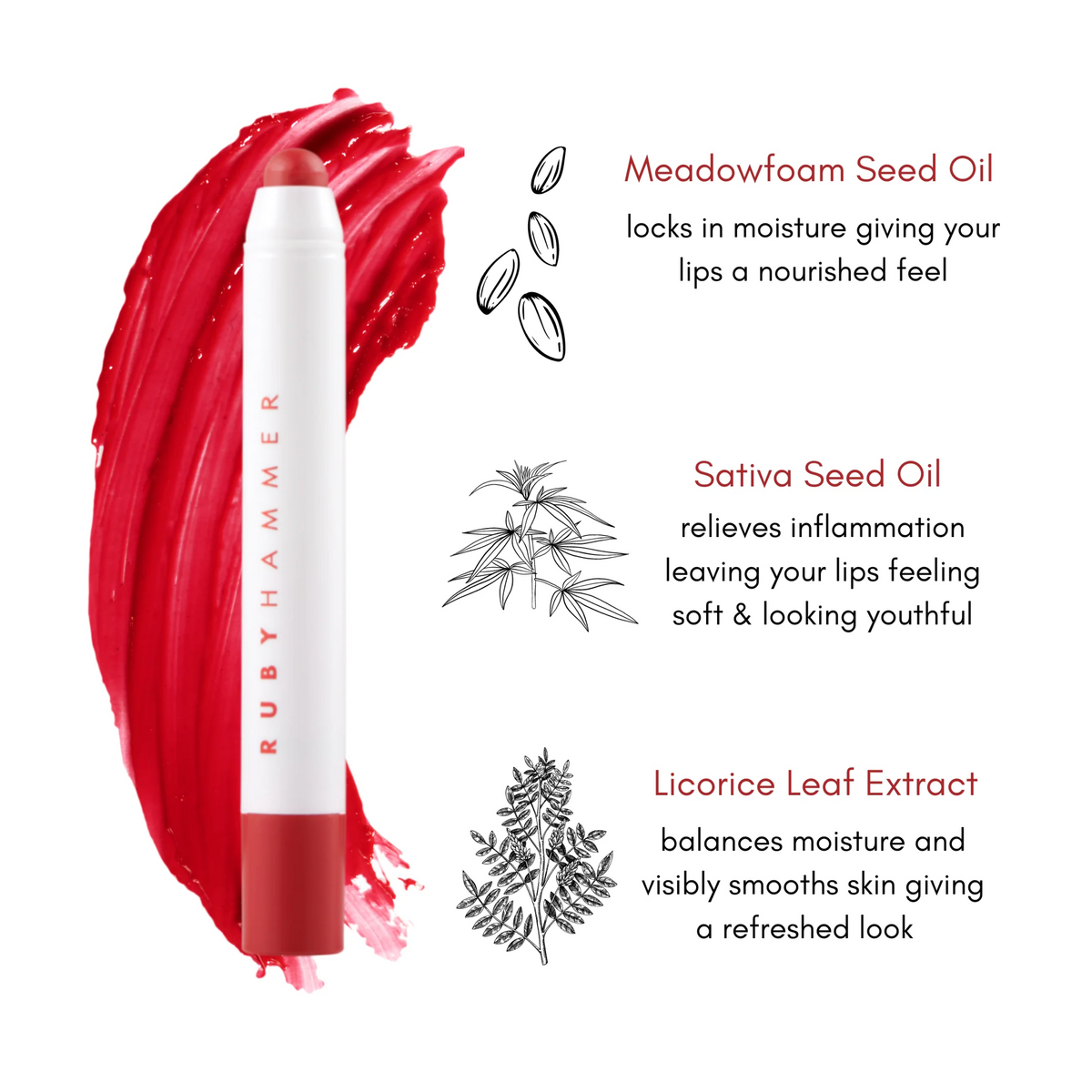 Ruby Hammer Lip Serum Balm Nude