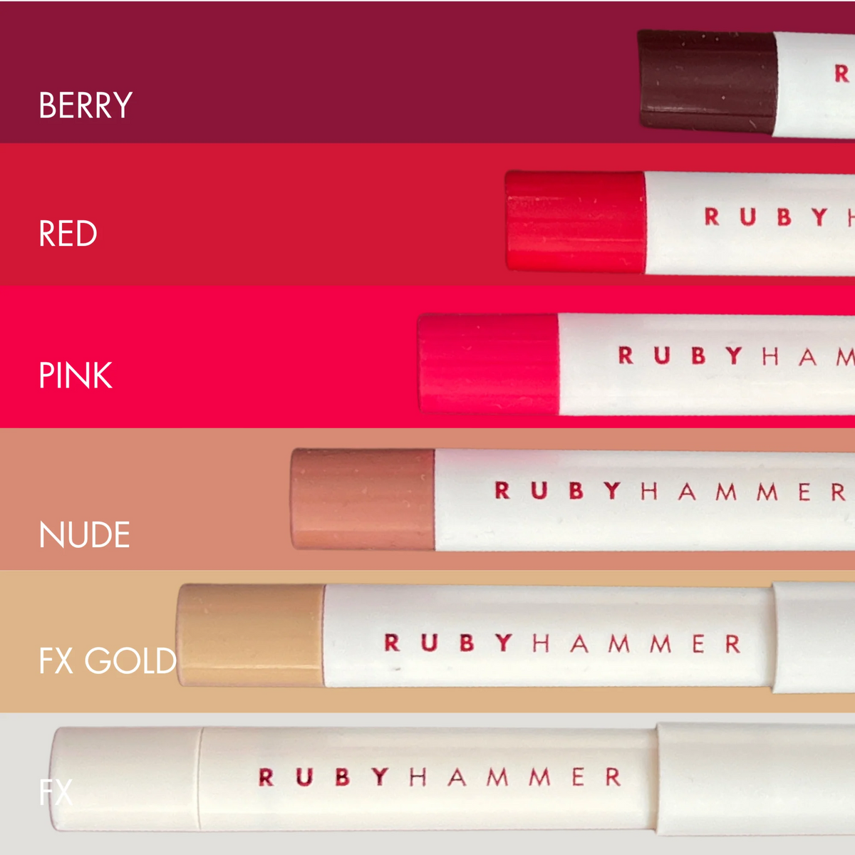 Ruby Hammer Lip Serum Balm Pink