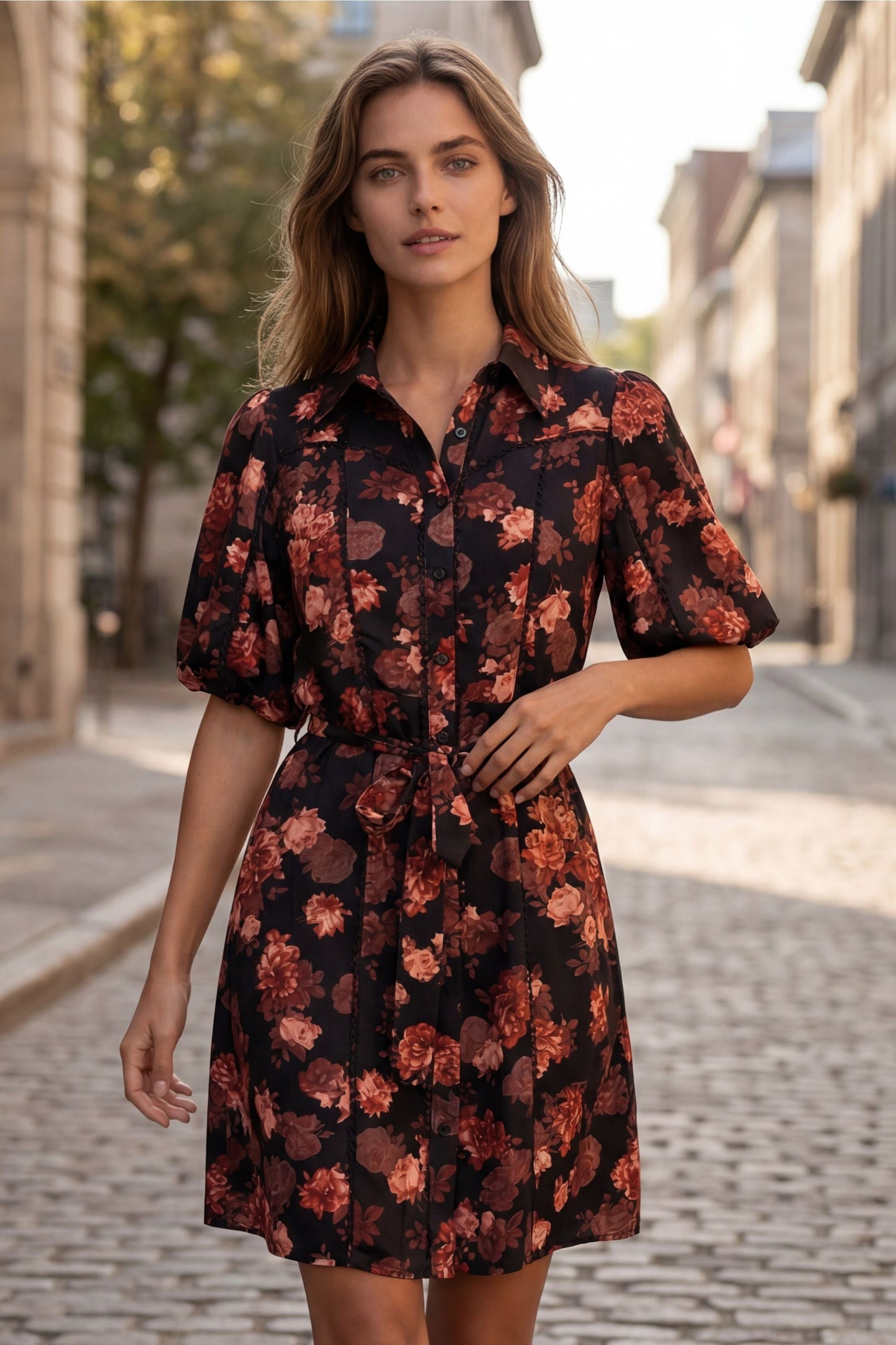 Ruby Floral Shirt Dress