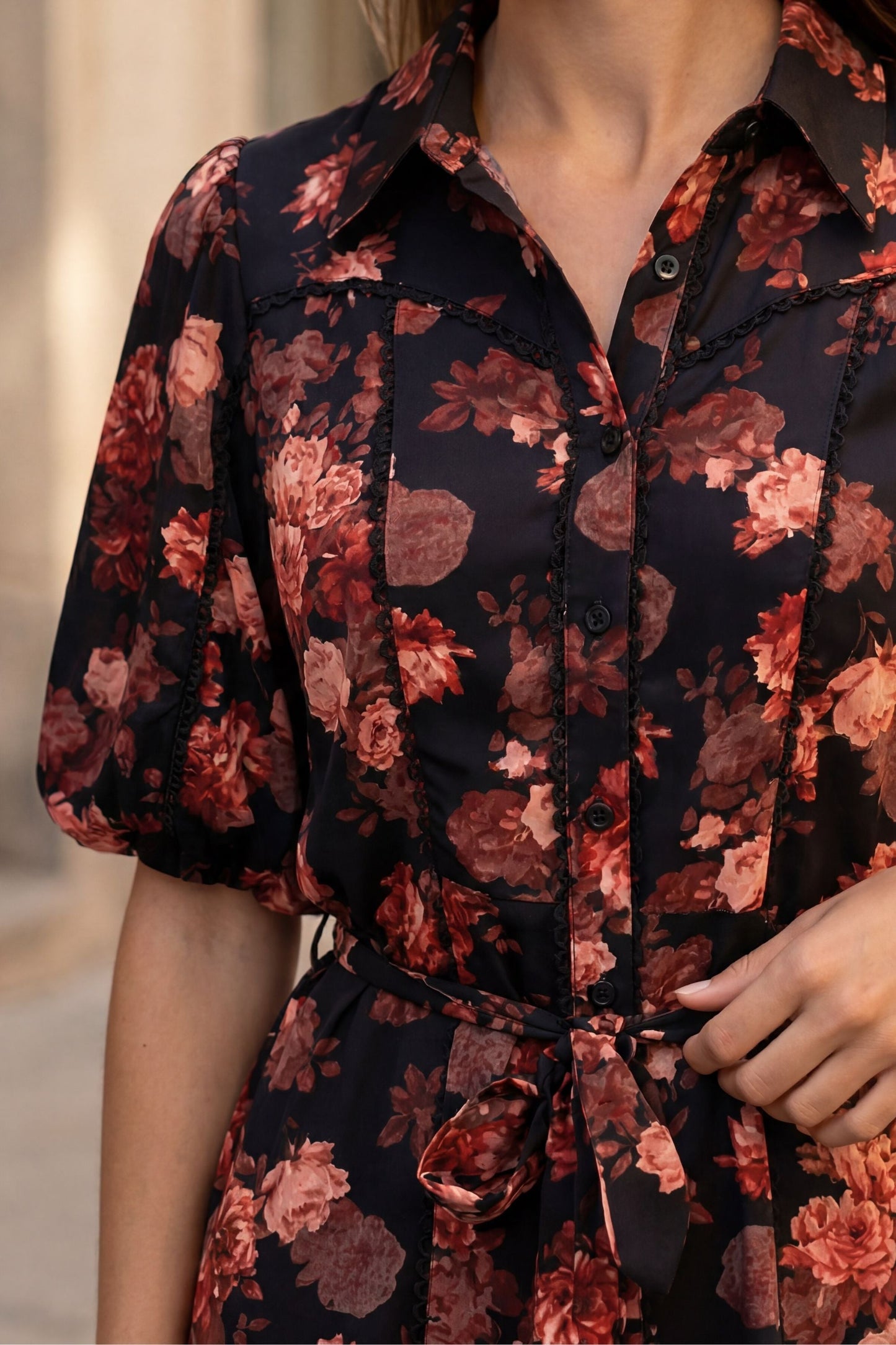 Ruby Floral Shirt Dress
