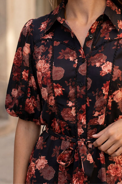 Ruby Floral Shirt Dress