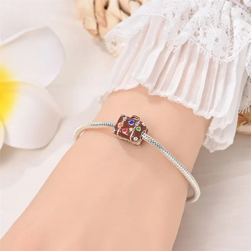 Breloque en argent sterling « Voyage »
