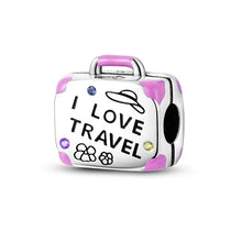Breloque valise en argent sterling « Voyage »