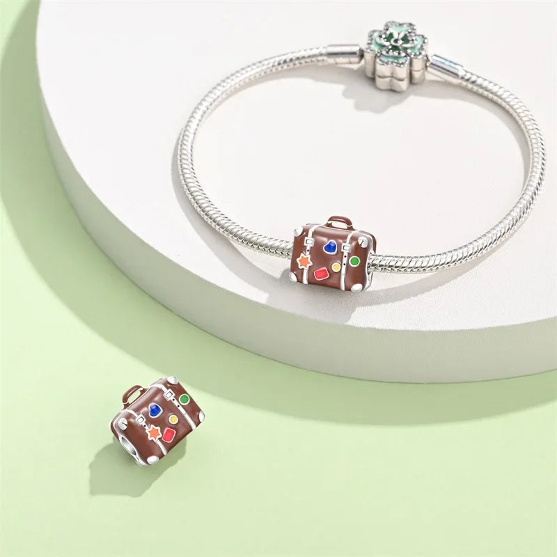 Breloque en argent sterling « Voyage »