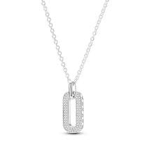 Collier pendentif ovale radieux en argent sterling