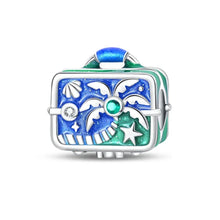 Breloque de valise en argent sterling « Paradis de la plage »