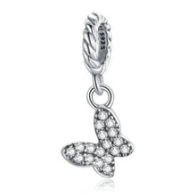 Breloques en argent sterling 925 avec cristaux 5A transparents en forme de cœur et de X pour bracelet et pendentif de collier
