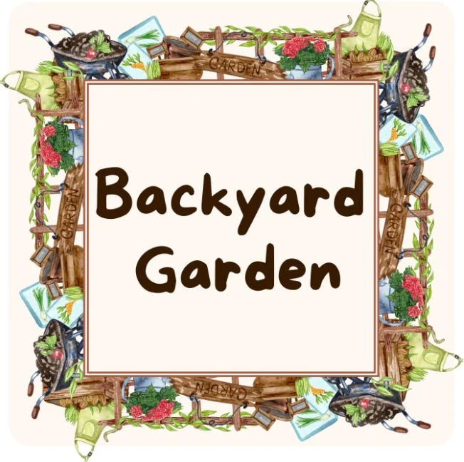"Backyard Garden," Hay Topper