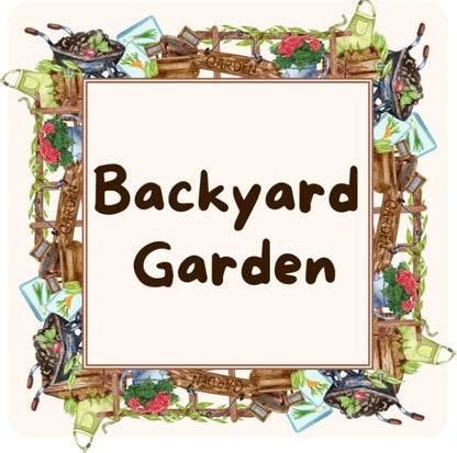 "Backyard Garden," Hay Topper