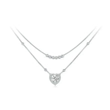 Capturez son cœur avec un éclat éblouissant : Collier Cœur en Moissanite 1 carat