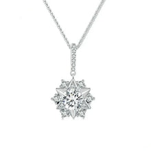 Pendentif Étoile en Argent Sterling avec Moissanite Céleste 1 carat