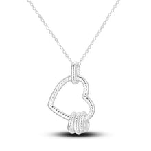 Collier Pendentif Cœur Noué en Argent Sterling